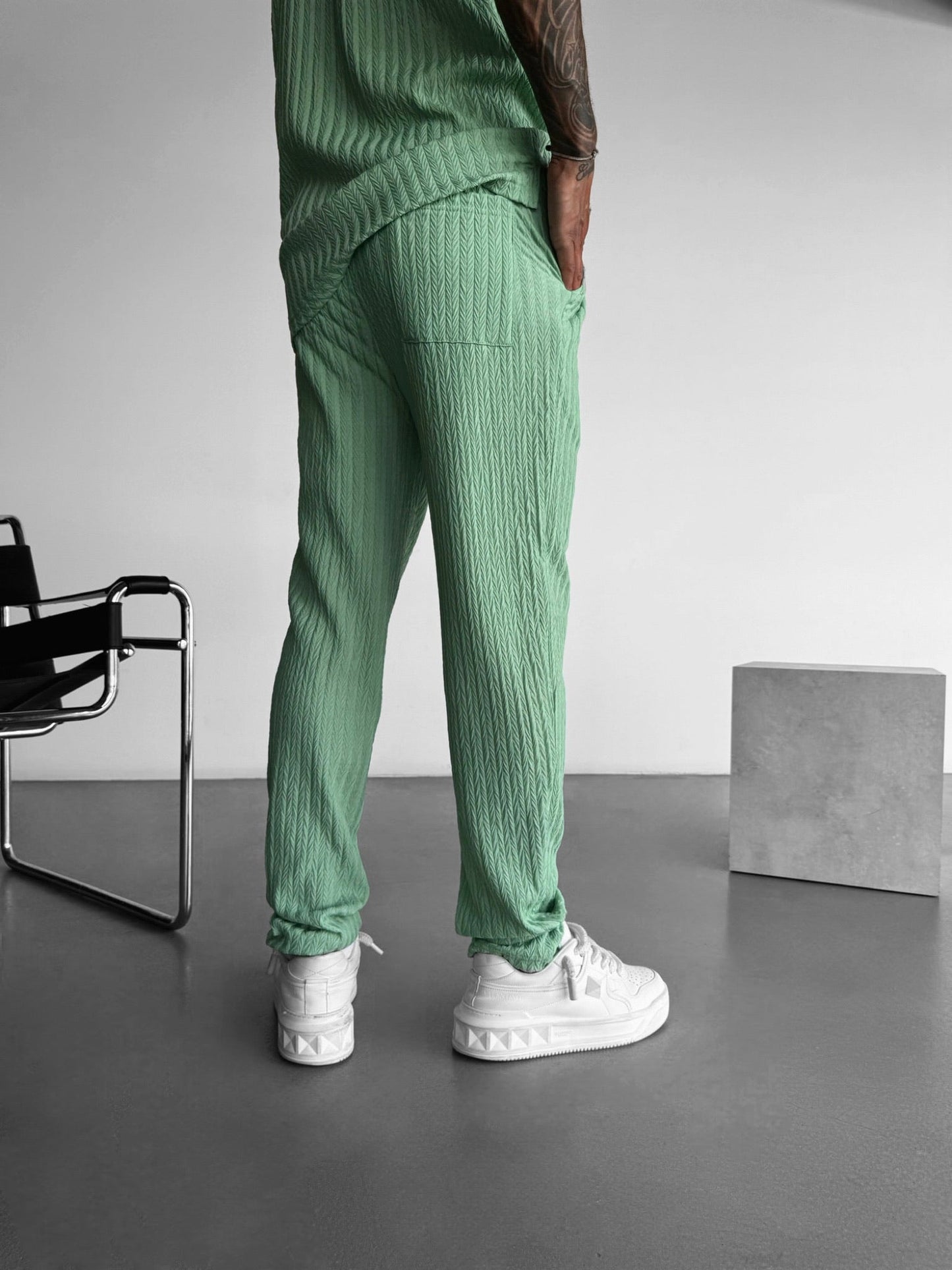 Loose Fit Structured Trousers